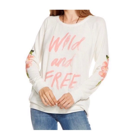 Chaser Tops - CHASER Wild and Free Sweatshirt